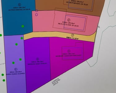 Topografia desmembramento