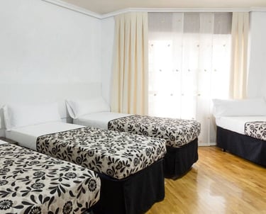 Habitación con baño privado para grupos pequeños en Logroño
