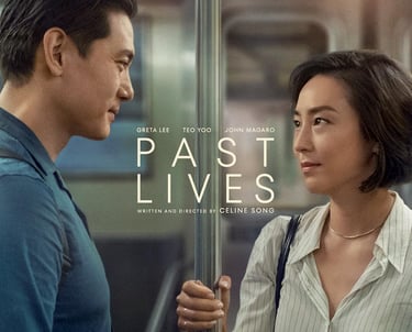 Poster for Past Lives screening hosted by Auckland International Film Club.