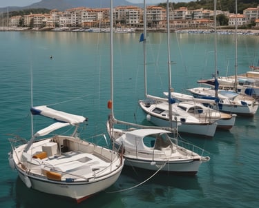 a group of people on a beach with surfboards