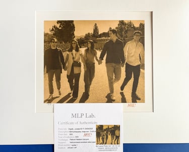 Platinum and Gold print of a brotherhood or of a fraternity with his certificate of authenticity