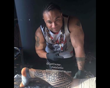 carl cocker polynesian tattoo artist brisbane sydney perth melbourne australia 