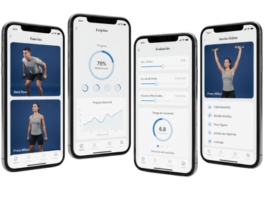 Programa online de rehabilitación de hombro guiado por fisioterapeuta