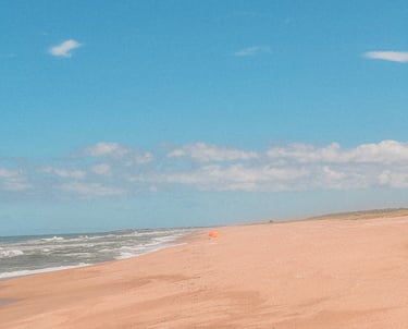 Endless beach in Uruguay