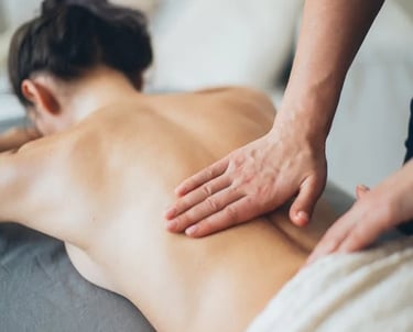 Massagem relaxante, preventiva, massagem leve