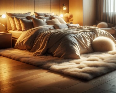 QUARTO DE CASAL COM TAPETE FEOPULDO