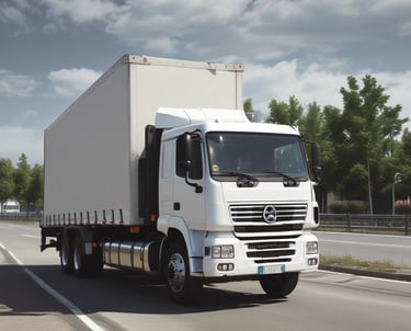 A cargo airplane is being loaded with large, wrapped packages at an airport. Several workers in high-visibility vests are present, overseeing the loading process. One worker is operating machinery to elevate the cargo into the airplane's open cargo hold. Various equipment and vehicles are situated around the plane.