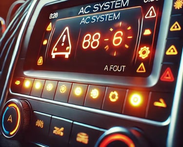 Car AC Warning Lights