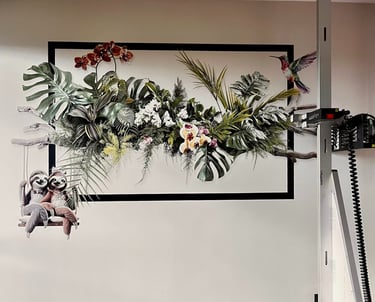 Grafika cyfrowa autorstwa Justyny Grodzkiej – personalizowana dekoracja na ścianę