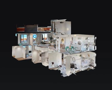  Matterport 3D home tour showcasing a detailed digital model of a property for virtual tour
