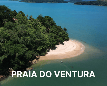 Imagem da ilha do ventura, uma ilha em Paraty