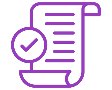 une note avec un symbole de validation