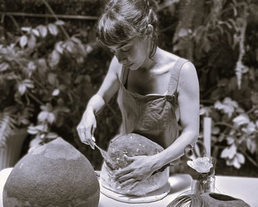 Wabi Sabi Paper Mache Interior Desin