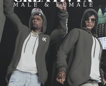 a man and woman in hoodies and hoodies