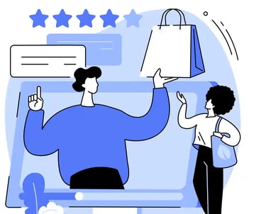 Customer reviews and trust signals for local SEO