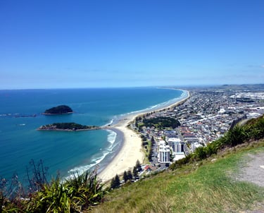 Tauranga Bay New Zealand overlooking water