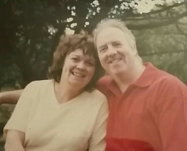 photo of wonderful deceased parents, happy smiling memories