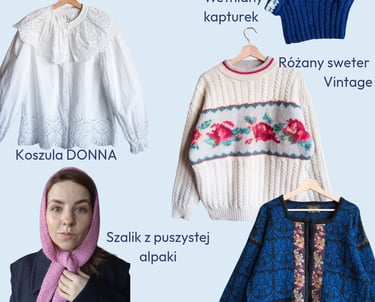 kolaż z prezentami dla romantyczki