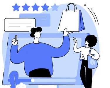 Customer reviews and trust signals for local SEO