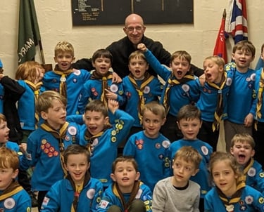 Richard, community ambassador for 25th Allerton Scout Group with the Beavers