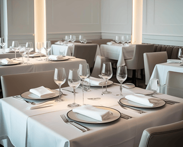 Restaurante limpio y organizado