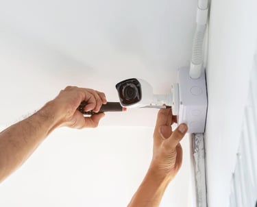 Suasana Security CCTV camera system installation for home and office.