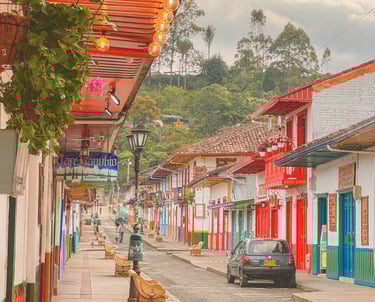 Center of Salento in Colombia, South America