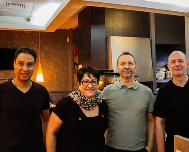 Equipe de la Storia Metz dans le restaurant