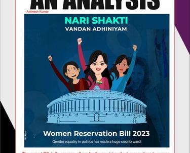 Nari Shakti Adhiniyam 2023 - An Analysis