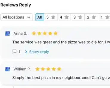 Google reviews highlighting customer satisfaction, quality service, and 5-star ratings