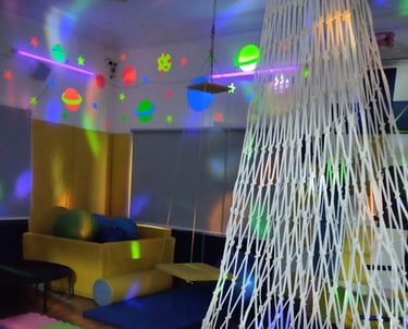 Child participating in occupational therapy session