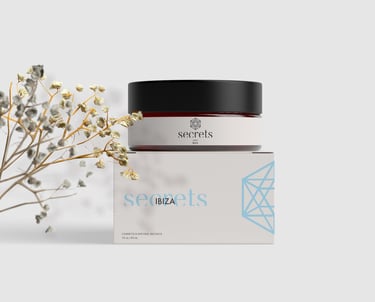 branding y packaging Secrets Ibiza