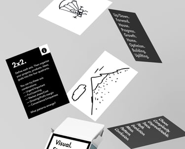 Visual. Strategy. Cards.