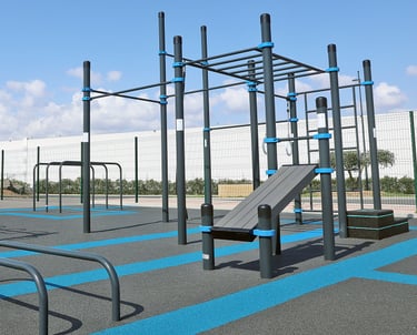 Parc de Street Workout Kenguru Pro avec équipements multifonctions en extérieur