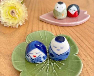 Décoration en porcelaine japonaise de Tobe Yaki