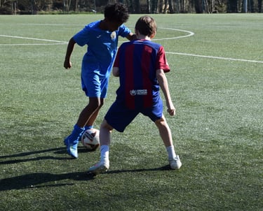 kleine groep techniektraining voetbal in Ekeren