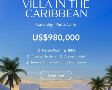 a private villa in the caribbean