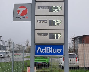 Preismast in Stralsund Autohof Borbe