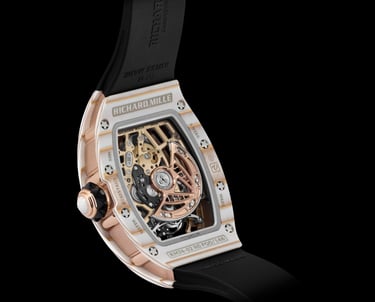 Richard Mille RM 74-02 Gold Quartz TPT tourbillon watch.