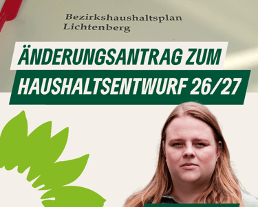 Sharepic zum Antrag mit einem Portrait von Daniela Ehlers.