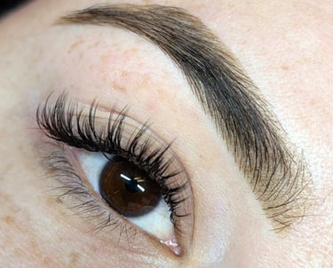 Client with Lash Extensions | Mar Brows & Lashes