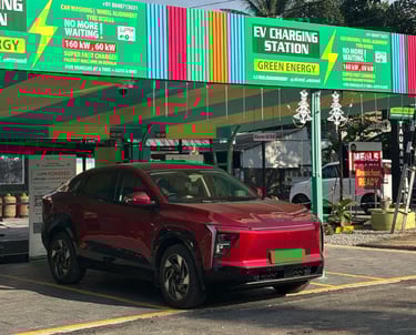 160kW Green Energy EV charging station in Changanacherry