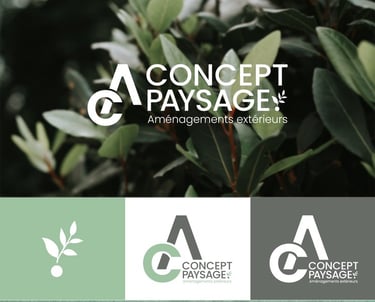 Maquette identité visuelle et supports print AC Concept Paysage – BenRaff Studio