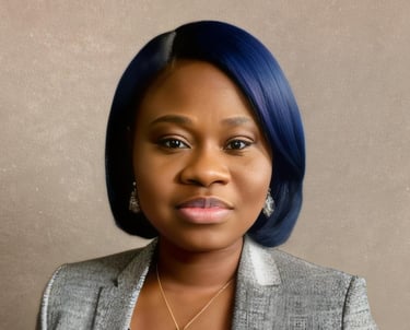 Lavette Minn, Certified AI in Healthcare Consultant and Brand Manager, wearing a gray blazer