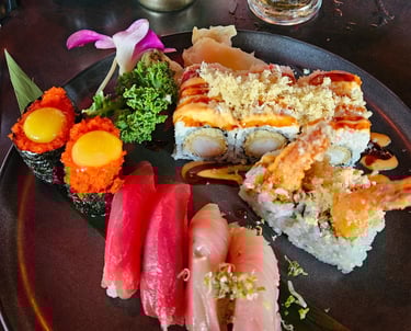 Nigiri, and rolls sushi at Tsunami Lakewood  Ranch, Florida