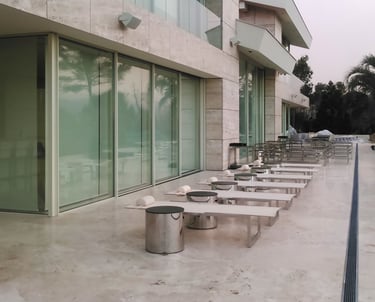 Trawertyn na taras jasny Bianco, kamień naturalny