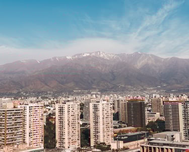Cerro San Cristobal view inSantiago de Chile, South America