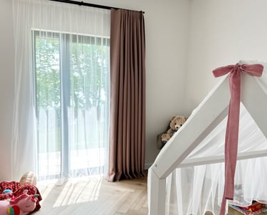 mergaitės kambario užuolaidos