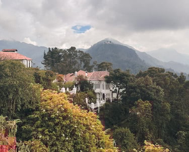 Monserrate Cable Car in Bogota, Colombia