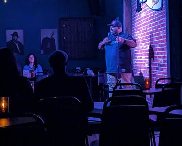 Joke Daddy on stage at Tacoma Comedy Club